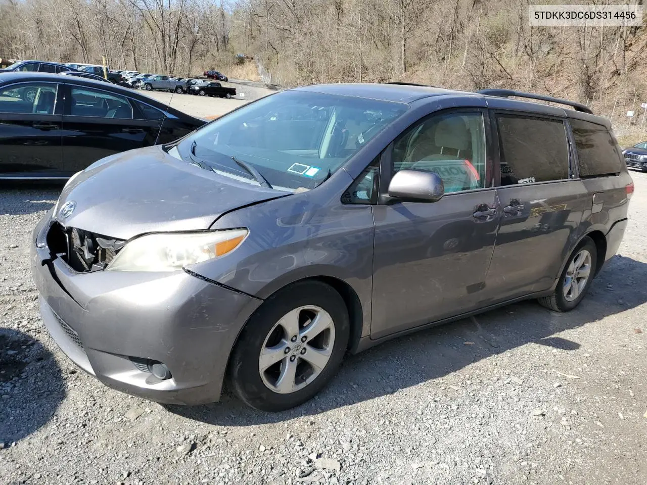 2013 Toyota Sienna Le VIN: 5TDKK3DC6DS314456 Lot: 53459825