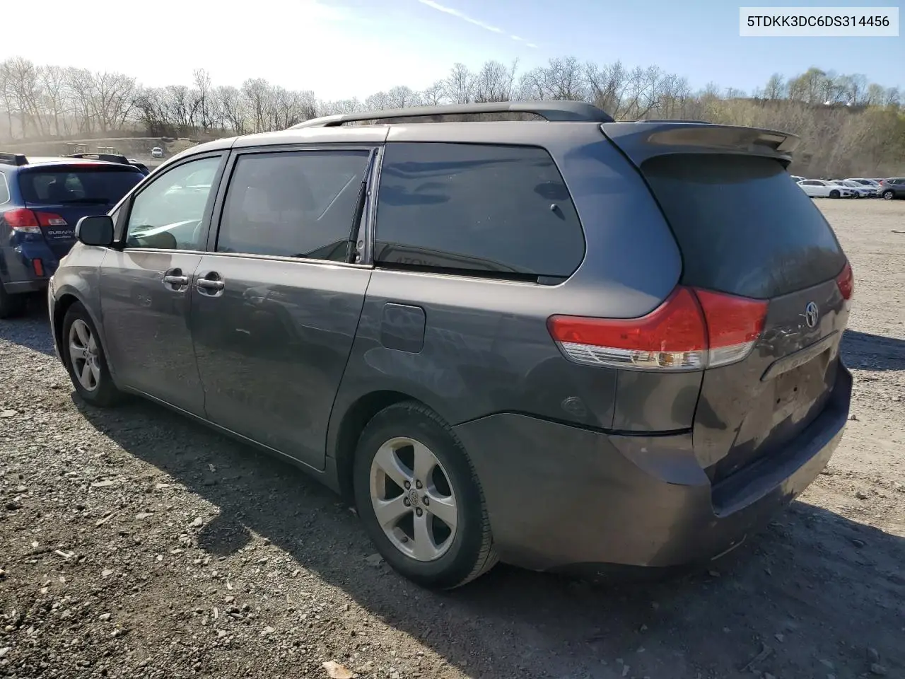 2013 Toyota Sienna Le VIN: 5TDKK3DC6DS314456 Lot: 53459825