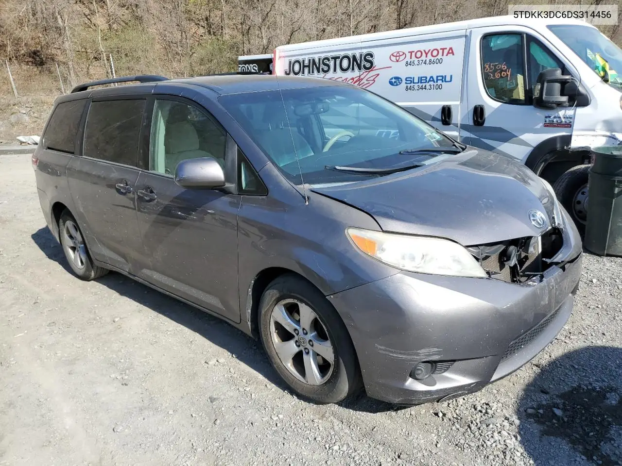 2013 Toyota Sienna Le VIN: 5TDKK3DC6DS314456 Lot: 53459825