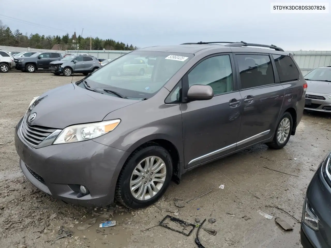 2013 Toyota Sienna Xle VIN: 5TDYK3DC8DS307826 Lot: 53960435