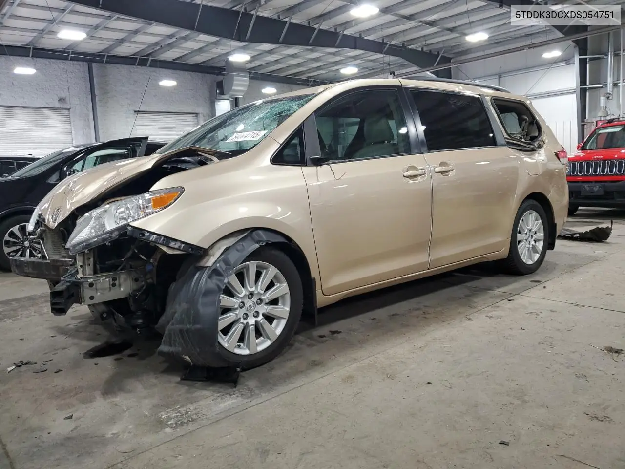 2013 Toyota Sienna Xle VIN: 5TDDK3DCXDS054751 Lot: 54004715