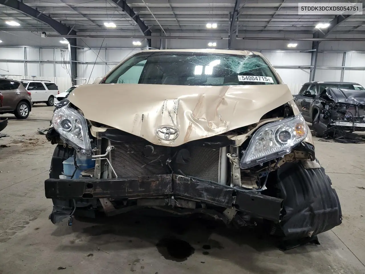 2013 Toyota Sienna Xle VIN: 5TDDK3DCXDS054751 Lot: 54004715