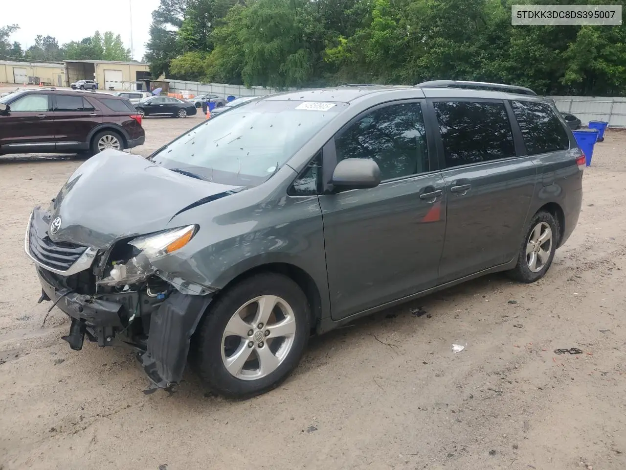 2013 Toyota Sienna Le VIN: 5TDKK3DC8DS395007 Lot: 54950905
