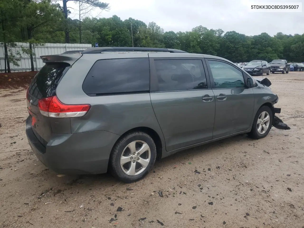 2013 Toyota Sienna Le VIN: 5TDKK3DC8DS395007 Lot: 54950905
