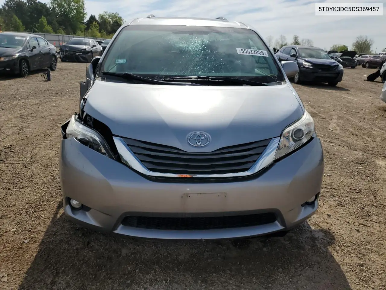 2013 Toyota Sienna Xle VIN: 5TDYK3DC5DS369457 Lot: 55522055