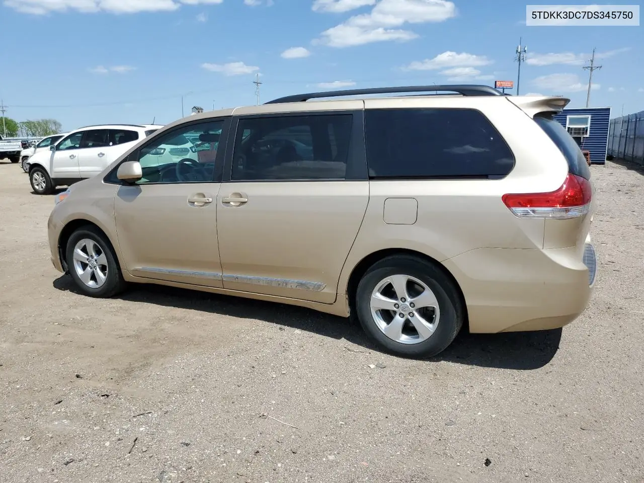 2013 Toyota Sienna Le VIN: 5TDKK3DC7DS345750 Lot: 56458125
