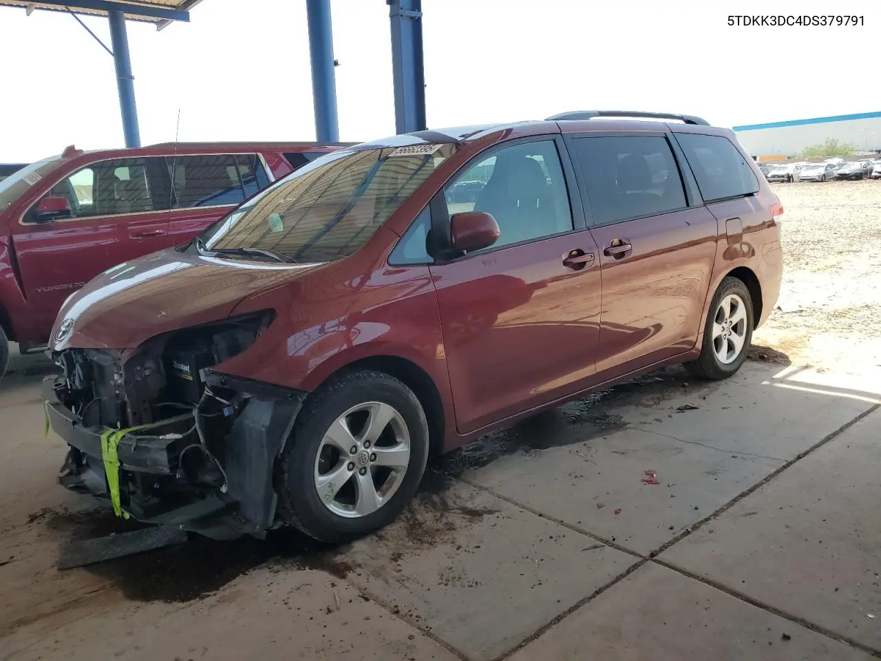 2013 Toyota Sienna Le VIN: 5TDKK3DC4DS379791 Lot: 56662395