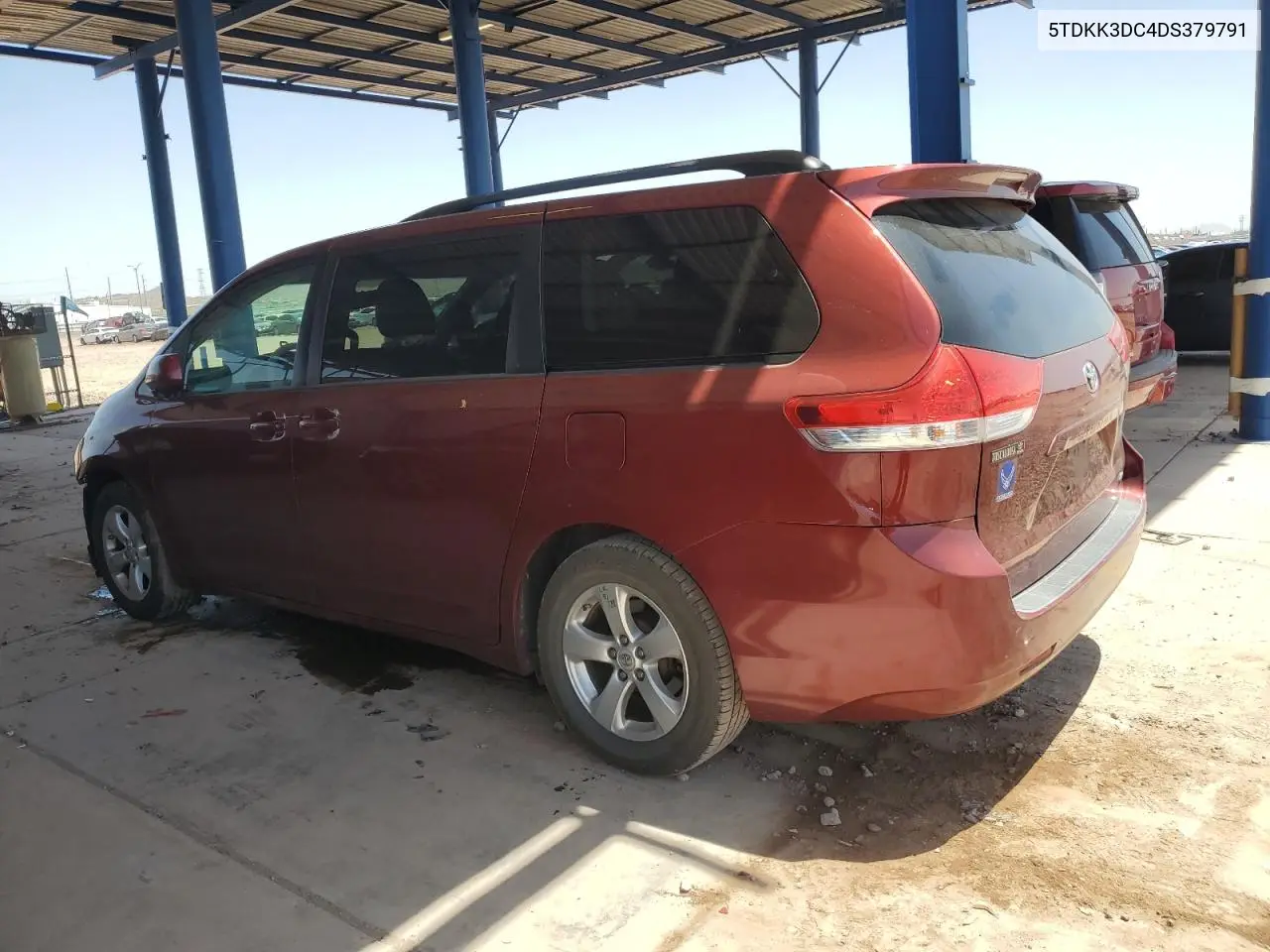 2013 Toyota Sienna Le VIN: 5TDKK3DC4DS379791 Lot: 56662395