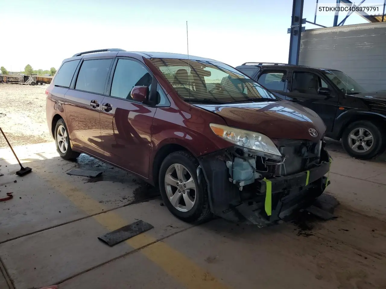 2013 Toyota Sienna Le VIN: 5TDKK3DC4DS379791 Lot: 56662395