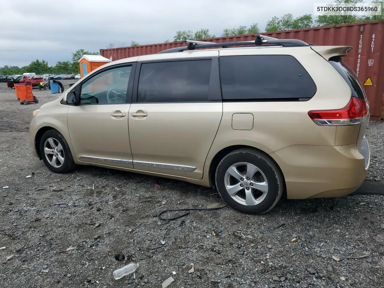 2013 Toyota Sienna Le VIN: 5TDKK3DC8DS365960 Lot: 56732305
