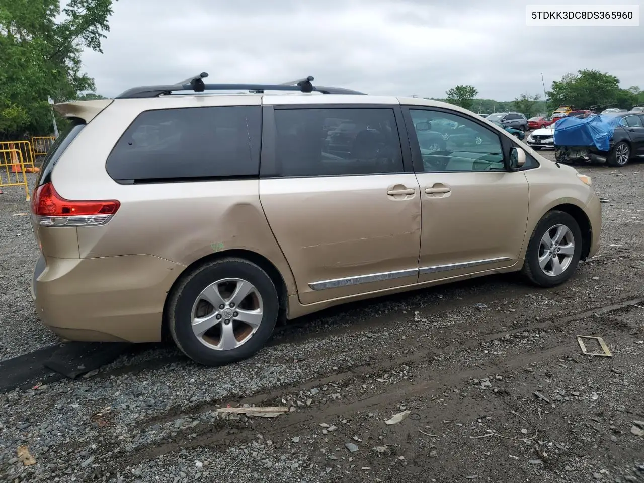 2013 Toyota Sienna Le VIN: 5TDKK3DC8DS365960 Lot: 56732305