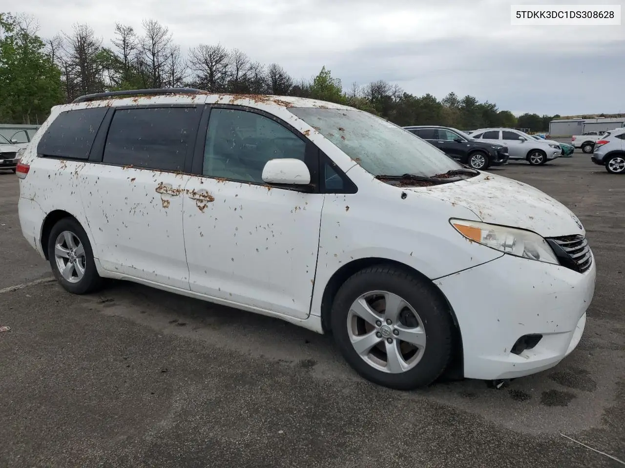 2013 Toyota Sienna Le VIN: 5TDKK3DC1DS308628 Lot: 56775845