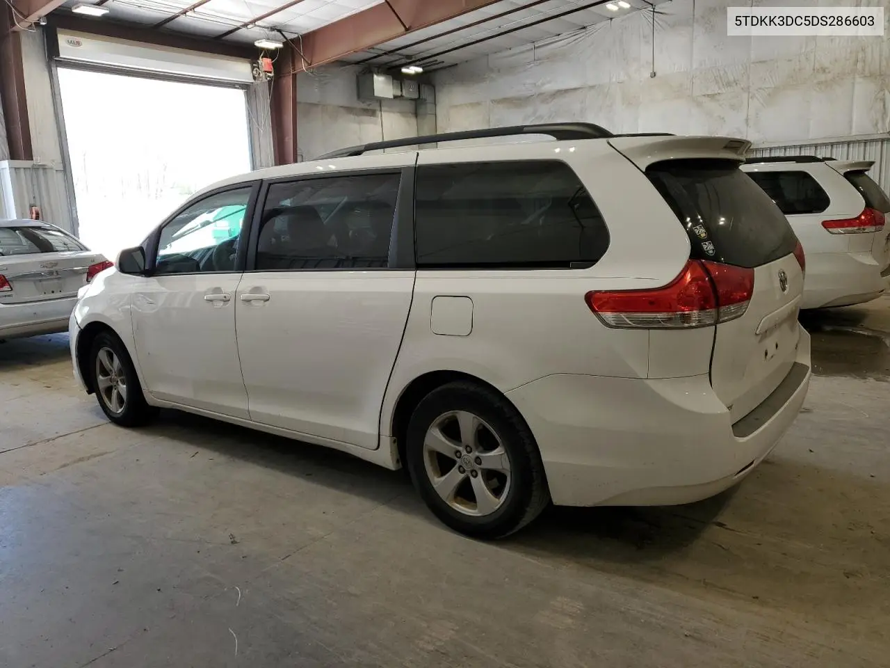 2013 Toyota Sienna Le VIN: 5TDKK3DC5DS286603 Lot: 56873665