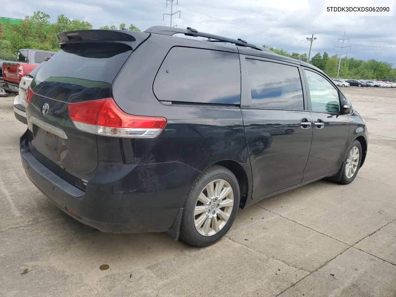 2013 Toyota Sienna Xle VIN: 5TDDK3DCXDS062090 Lot: 57290895