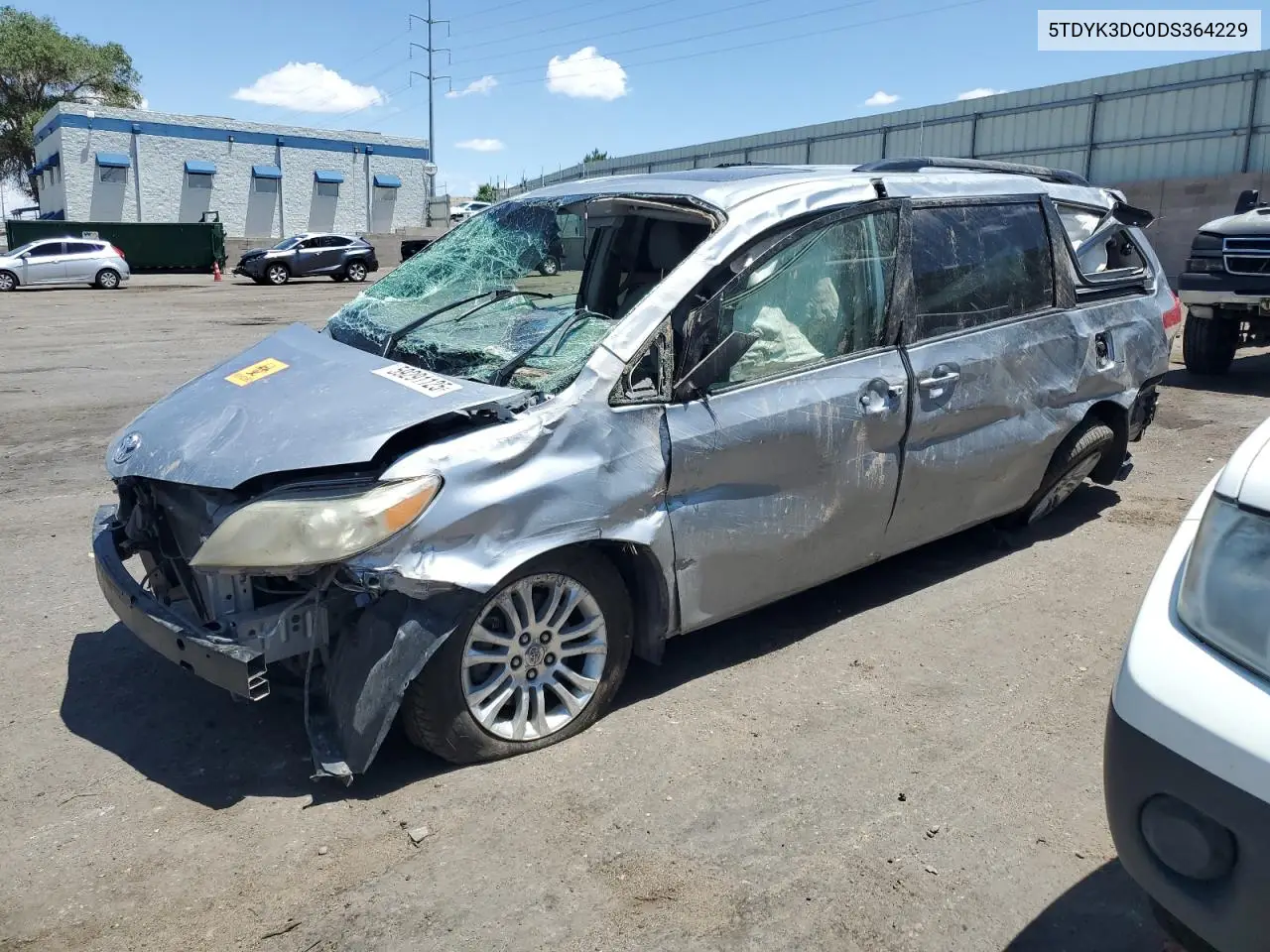 2013 Toyota Sienna Xle VIN: 5TDYK3DC0DS364229 Lot: 59291125