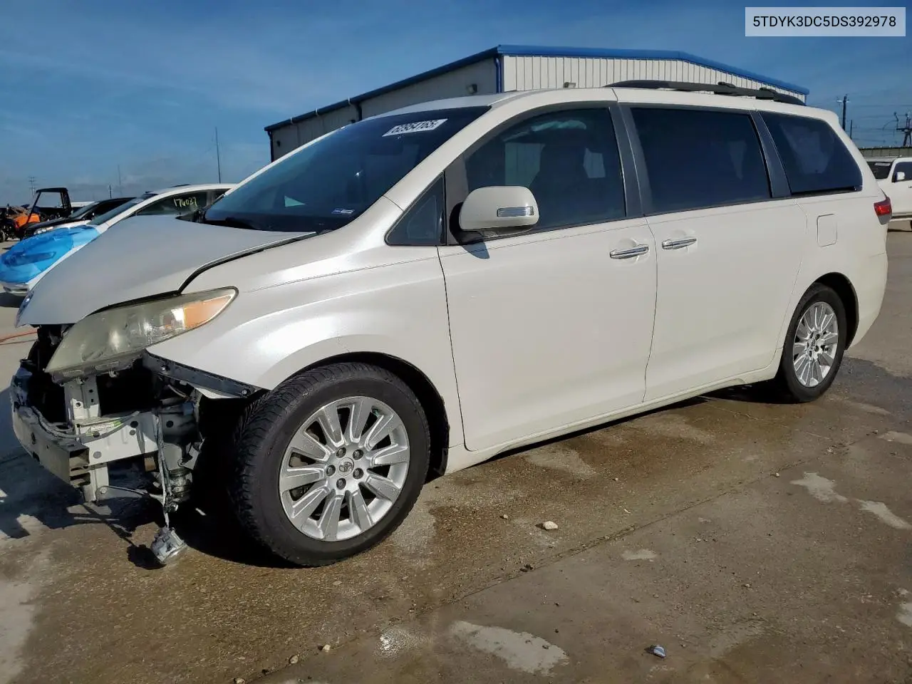 2013 Toyota Sienna Xle VIN: 5TDYK3DC5DS392978 Lot: 62954165