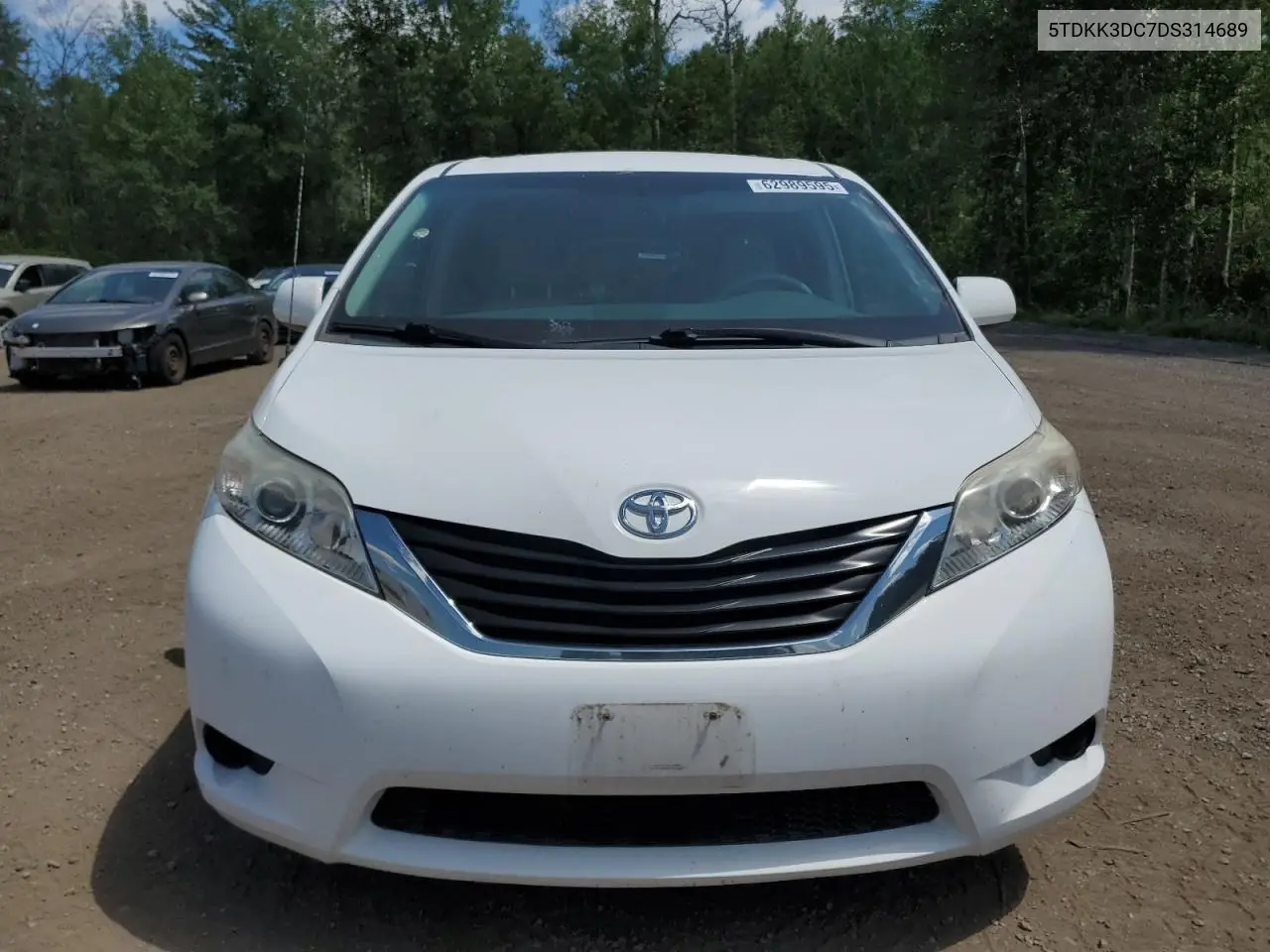 2013 Toyota Sienna Le VIN: 5TDKK3DC7DS314689 Lot: 62989595