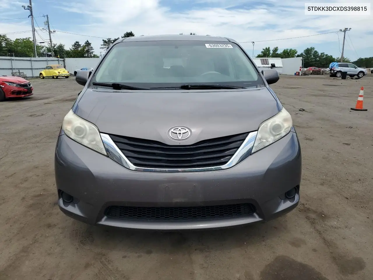 2013 Toyota Sienna Le VIN: 5TDKK3DCXDS398815 Lot: 63003235