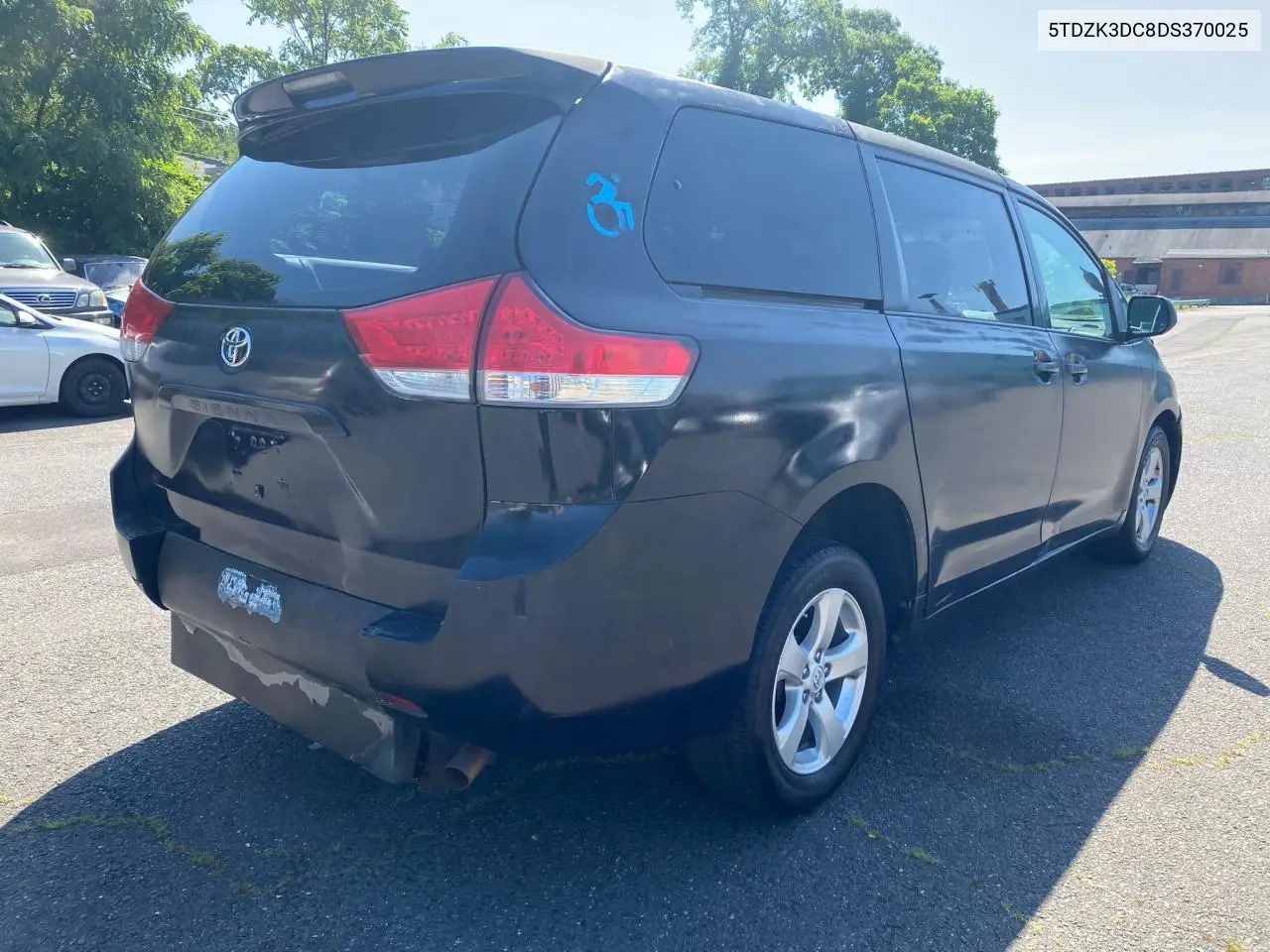 2013 Toyota Sienna VIN: 5TDZK3DC8DS370025 Lot: 63135025