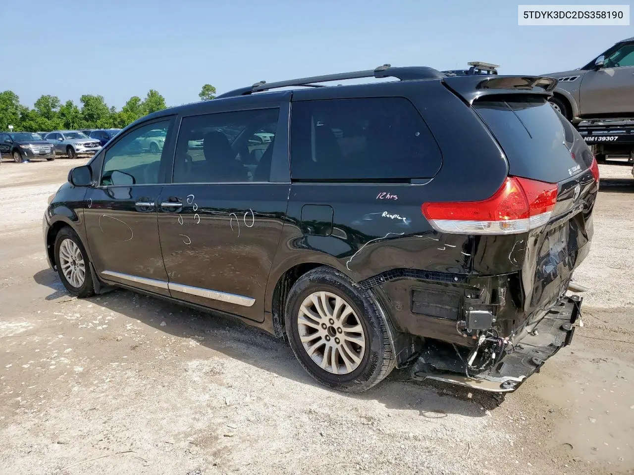 2013 Toyota Sienna Xle VIN: 5TDYK3DC2DS358190 Lot: 63370785