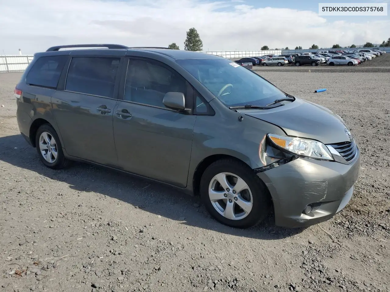 2013 Toyota Sienna Le VIN: 5TDKK3DC0DS375768 Lot: 63423915
