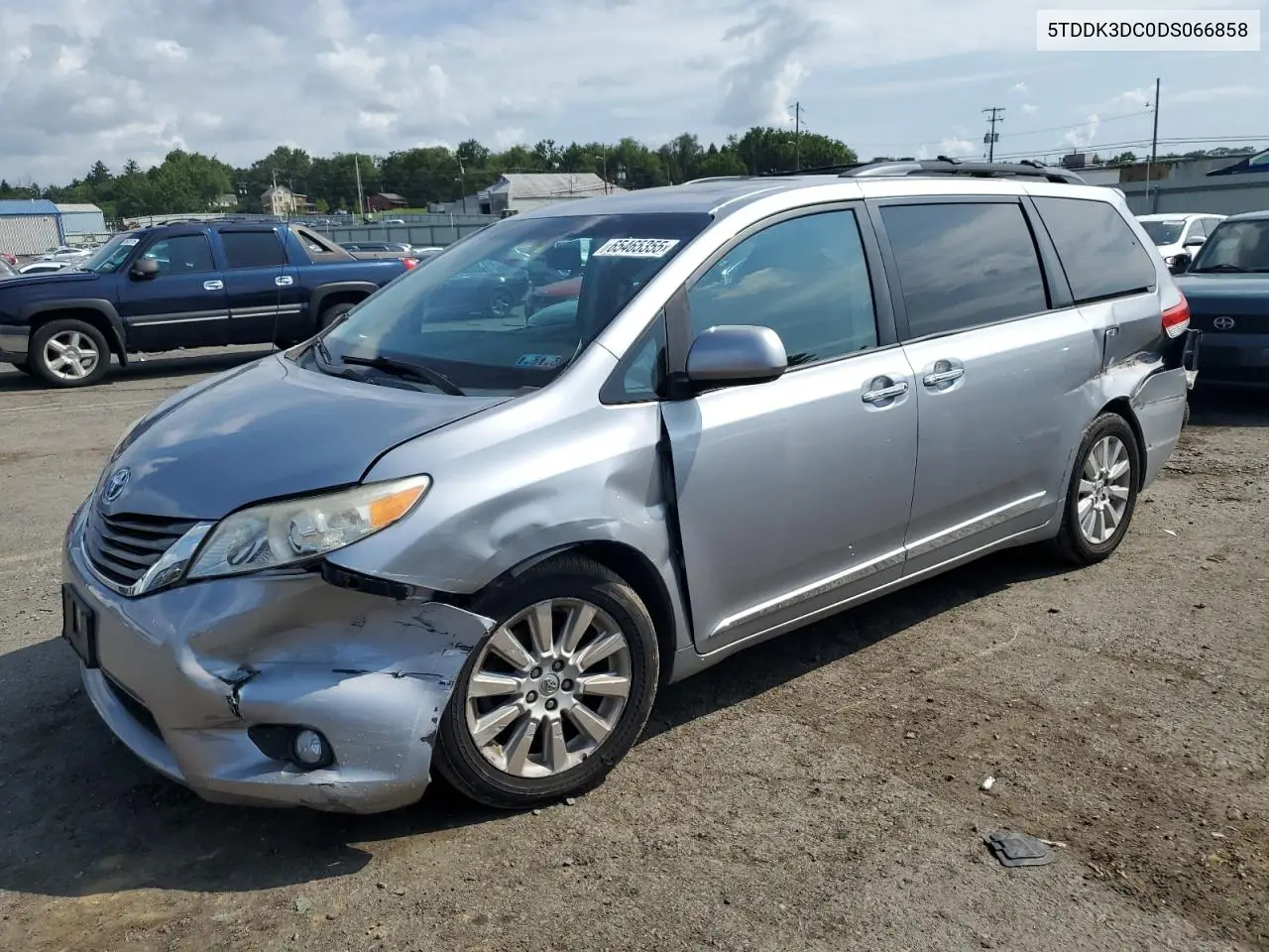 2013 Toyota Sienna Xle VIN: 5TDDK3DC0DS066858 Lot: 65465355