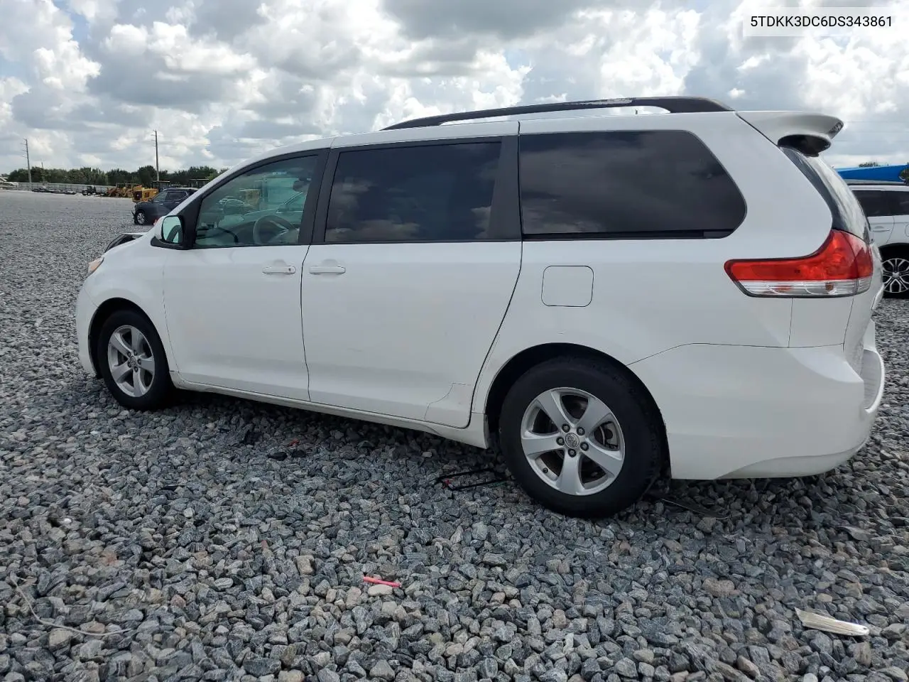 2013 Toyota Sienna Le VIN: 5TDKK3DC6DS343861 Lot: 65711475