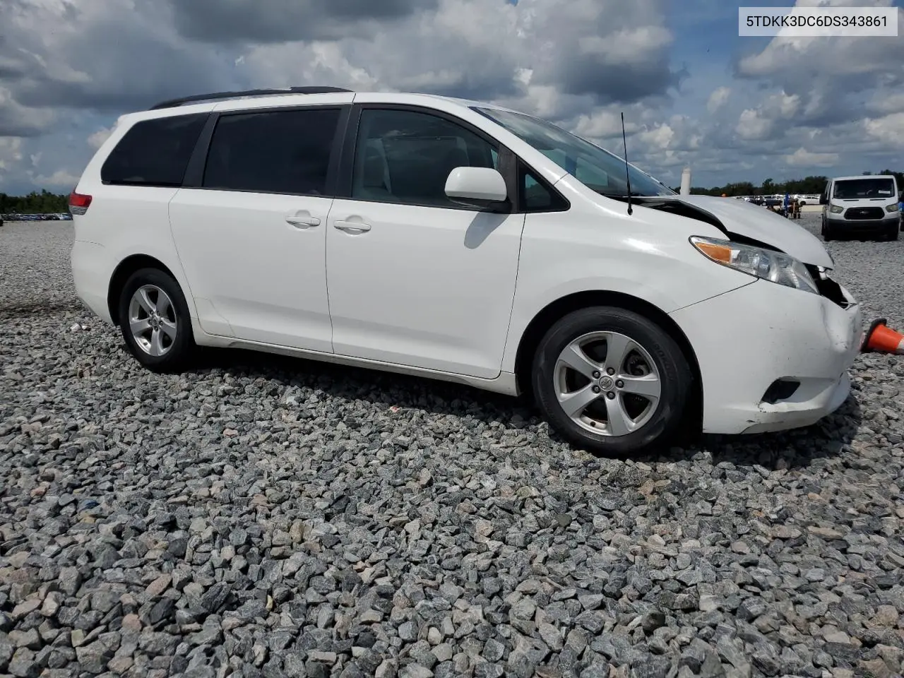 2013 Toyota Sienna Le VIN: 5TDKK3DC6DS343861 Lot: 65711475