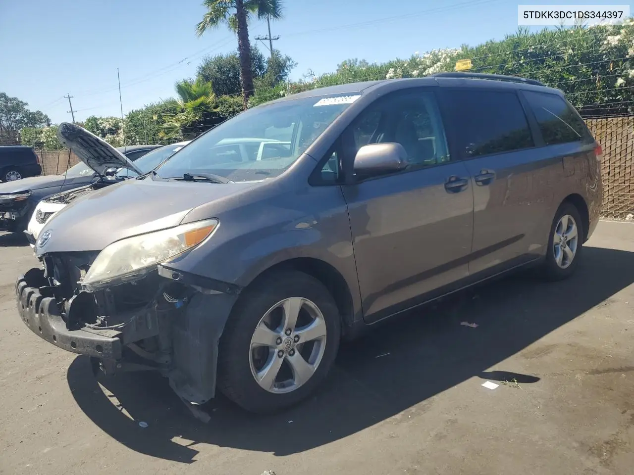 2013 Toyota Sienna Le VIN: 5TDKK3DC1DS344397 Lot: 65750385