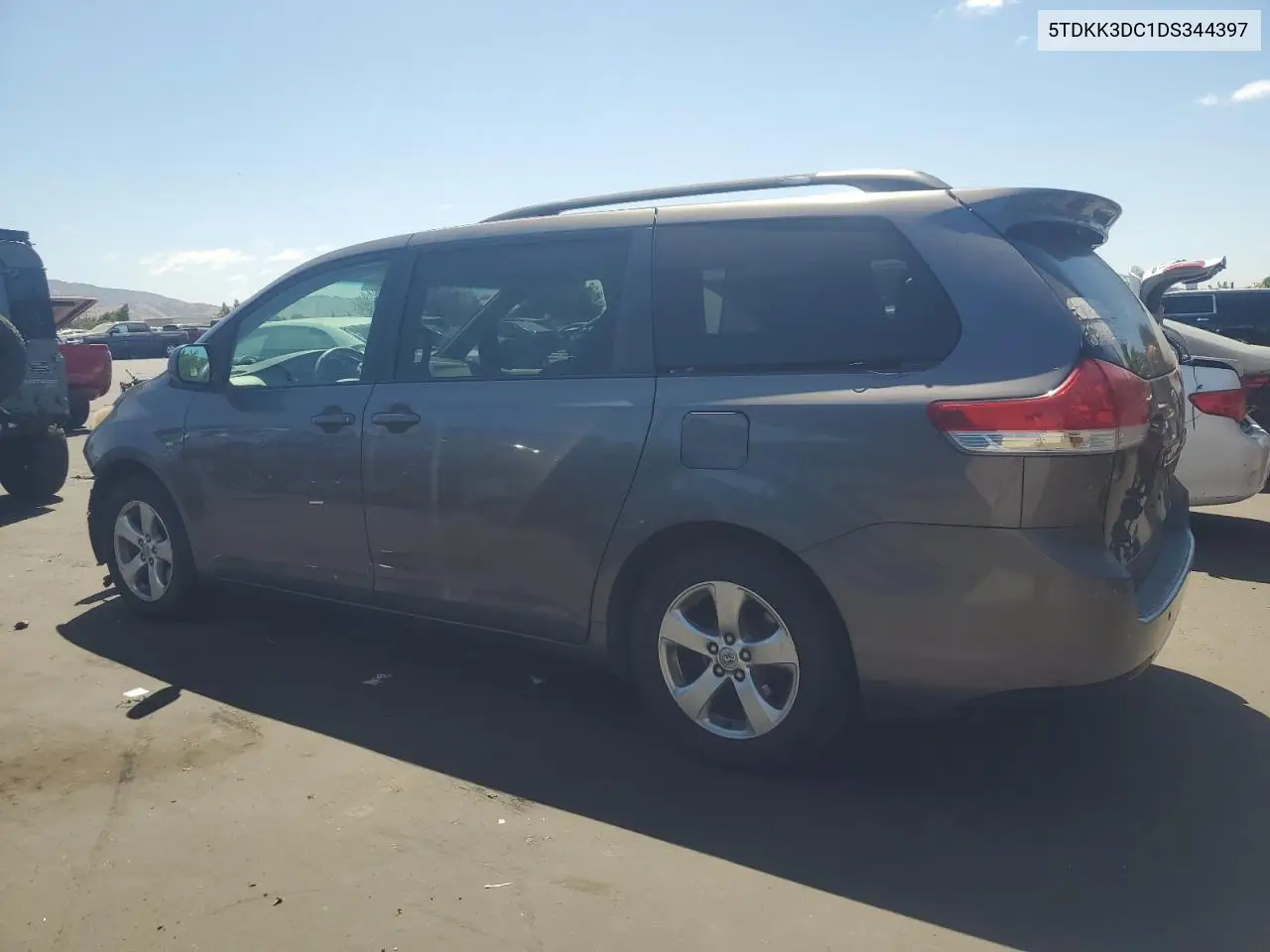 2013 Toyota Sienna Le VIN: 5TDKK3DC1DS344397 Lot: 65750385