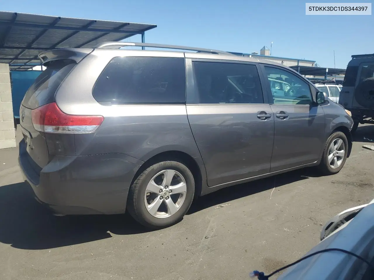 2013 Toyota Sienna Le VIN: 5TDKK3DC1DS344397 Lot: 65750385