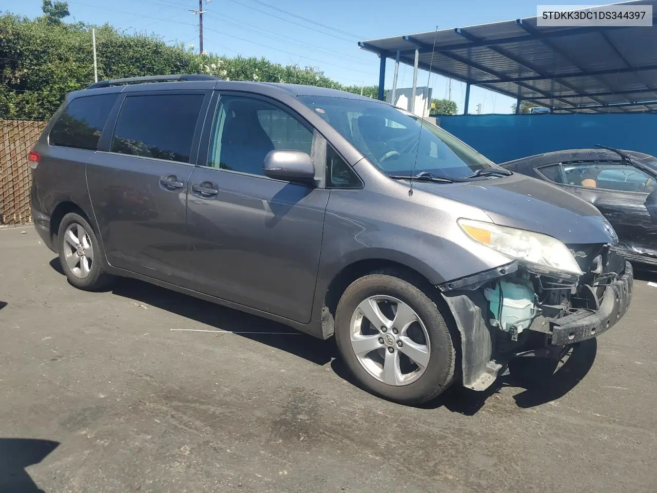 2013 Toyota Sienna Le VIN: 5TDKK3DC1DS344397 Lot: 65750385