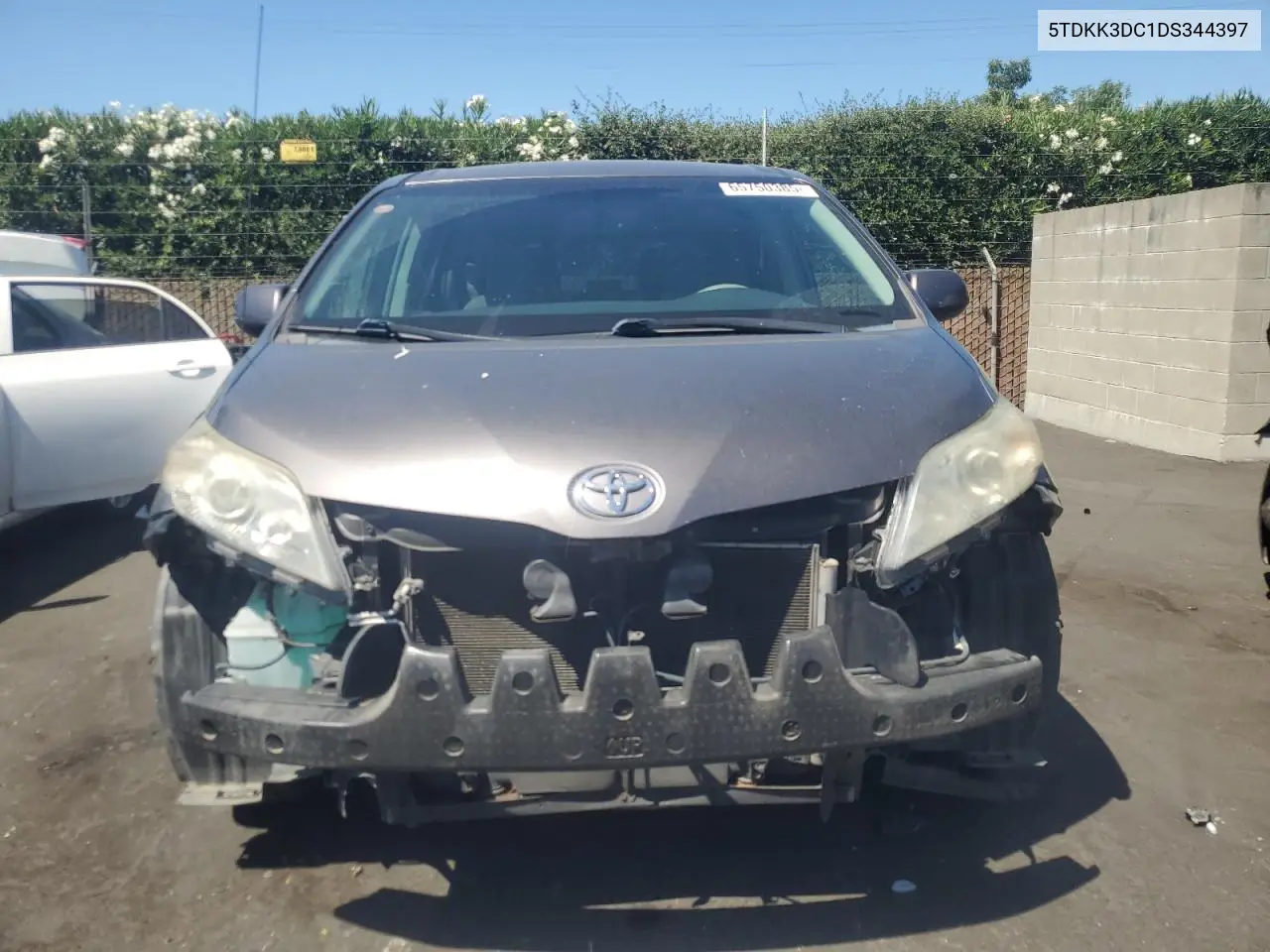 2013 Toyota Sienna Le VIN: 5TDKK3DC1DS344397 Lot: 65750385