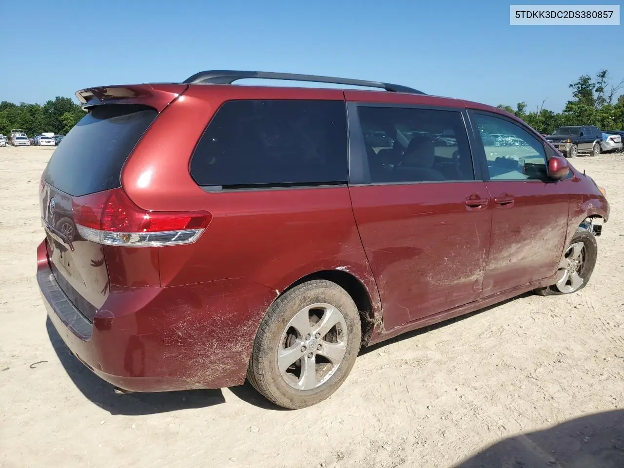 2013 Toyota Sienna Le VIN: 5TDKK3DC2DS380857 Lot: 65932385