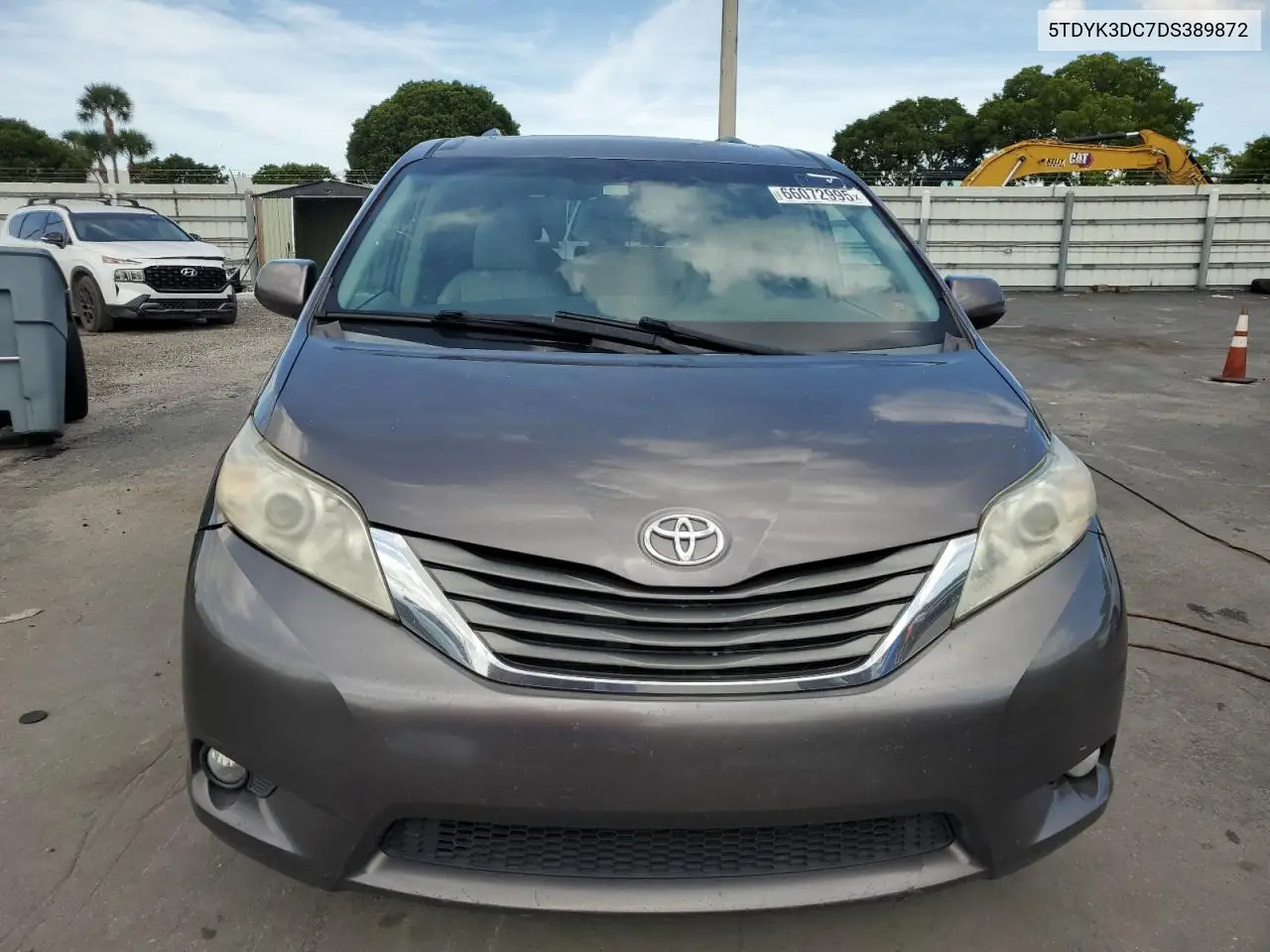 2013 Toyota Sienna Xle VIN: 5TDYK3DC7DS389872 Lot: 66072995