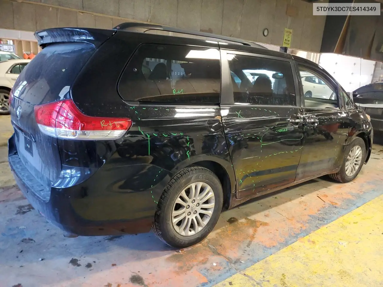 2014 Toyota Sienna Xle VIN: 5TDYK3DC7ES414349 Lot: 42514245