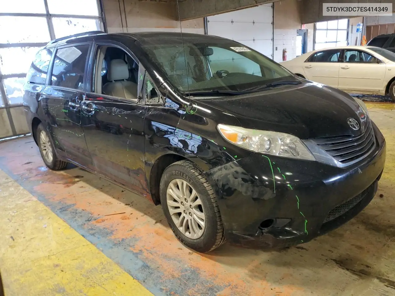 2014 Toyota Sienna Xle VIN: 5TDYK3DC7ES414349 Lot: 42514245