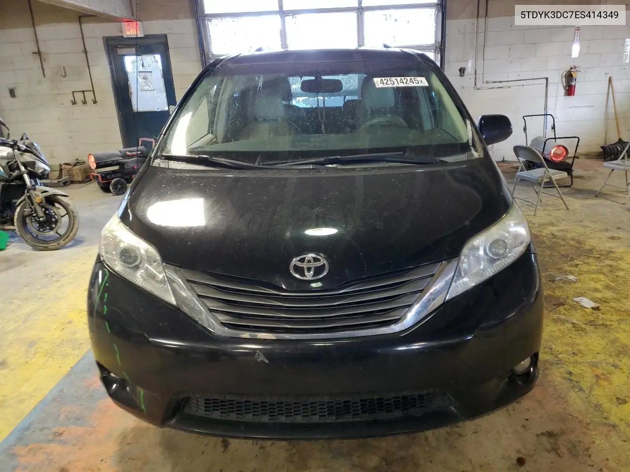 2014 Toyota Sienna Xle VIN: 5TDYK3DC7ES414349 Lot: 42514245