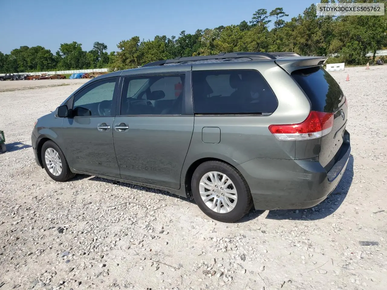 2014 Toyota Sienna Xle VIN: 5TDYK3DCXES505762 Lot: 54831905