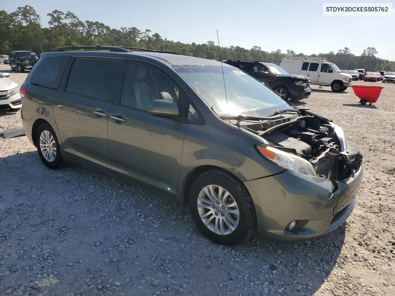 2014 Toyota Sienna Xle VIN: 5TDYK3DCXES505762 Lot: 54831905
