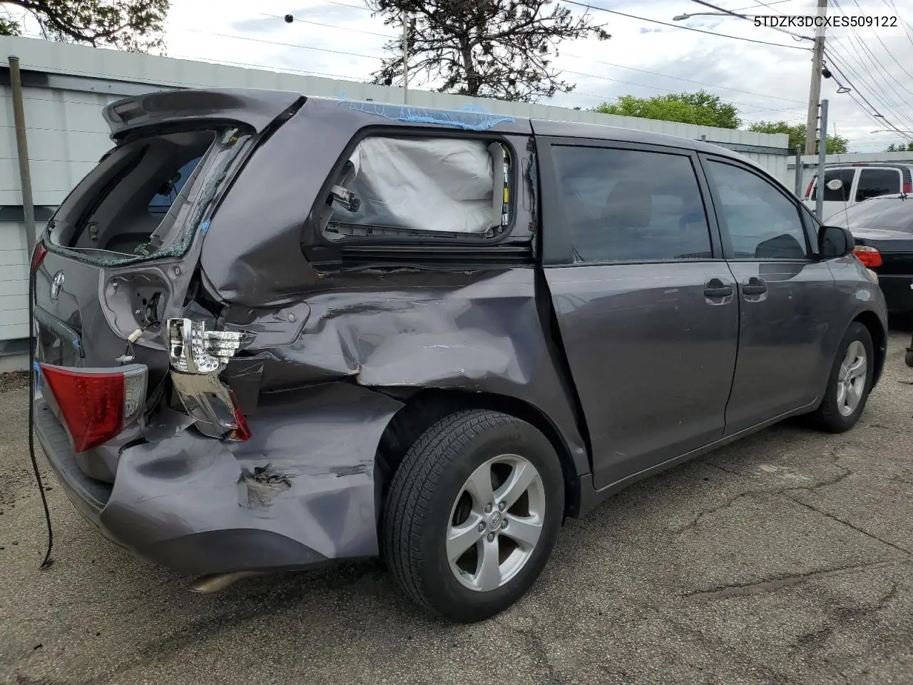 2014 Toyota Sienna VIN: 5TDZK3DCXES509122 Lot: 55951185