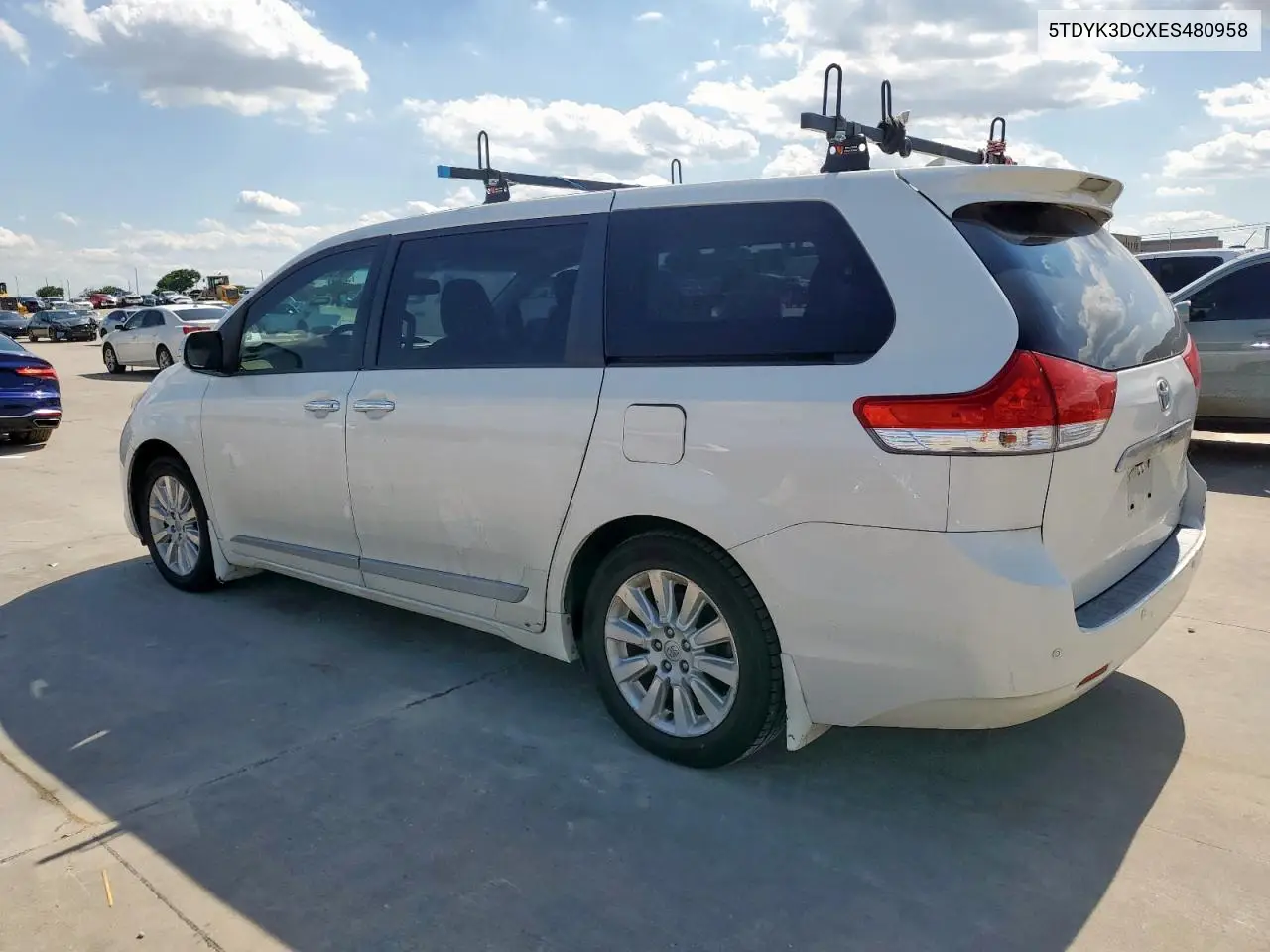 2014 Toyota Sienna Xle VIN: 5TDYK3DCXES480958 Lot: 56367315
