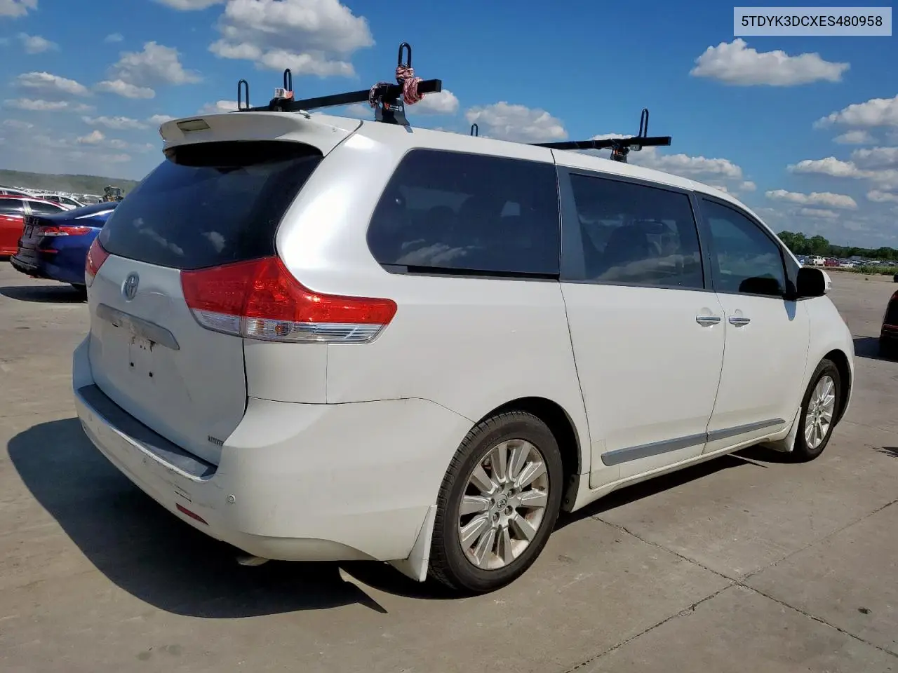 2014 Toyota Sienna Xle VIN: 5TDYK3DCXES480958 Lot: 56367315