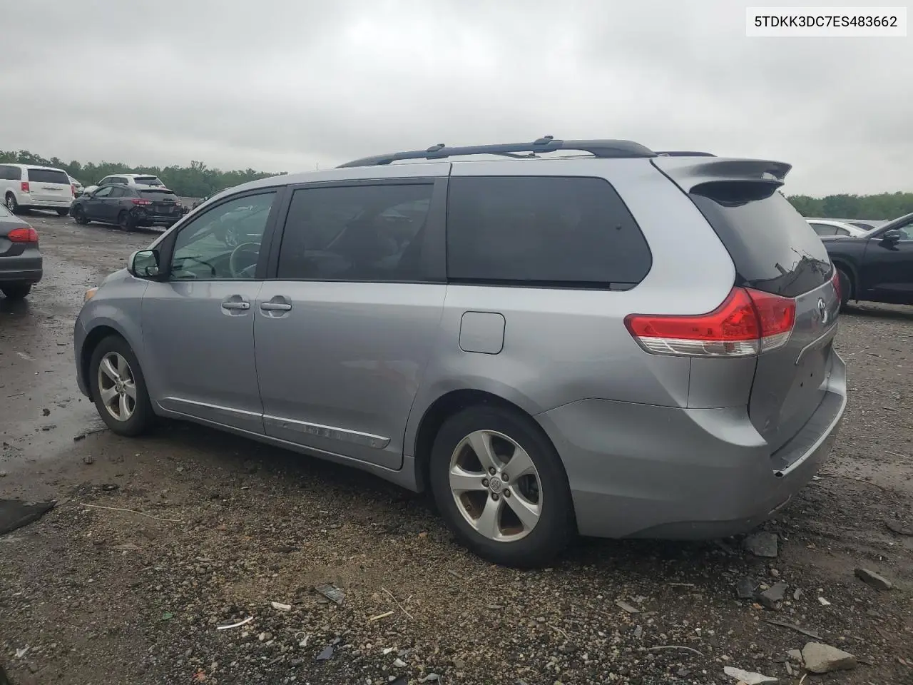 2014 Toyota Sienna Le VIN: 5TDKK3DC7ES483662 Lot: 56379905