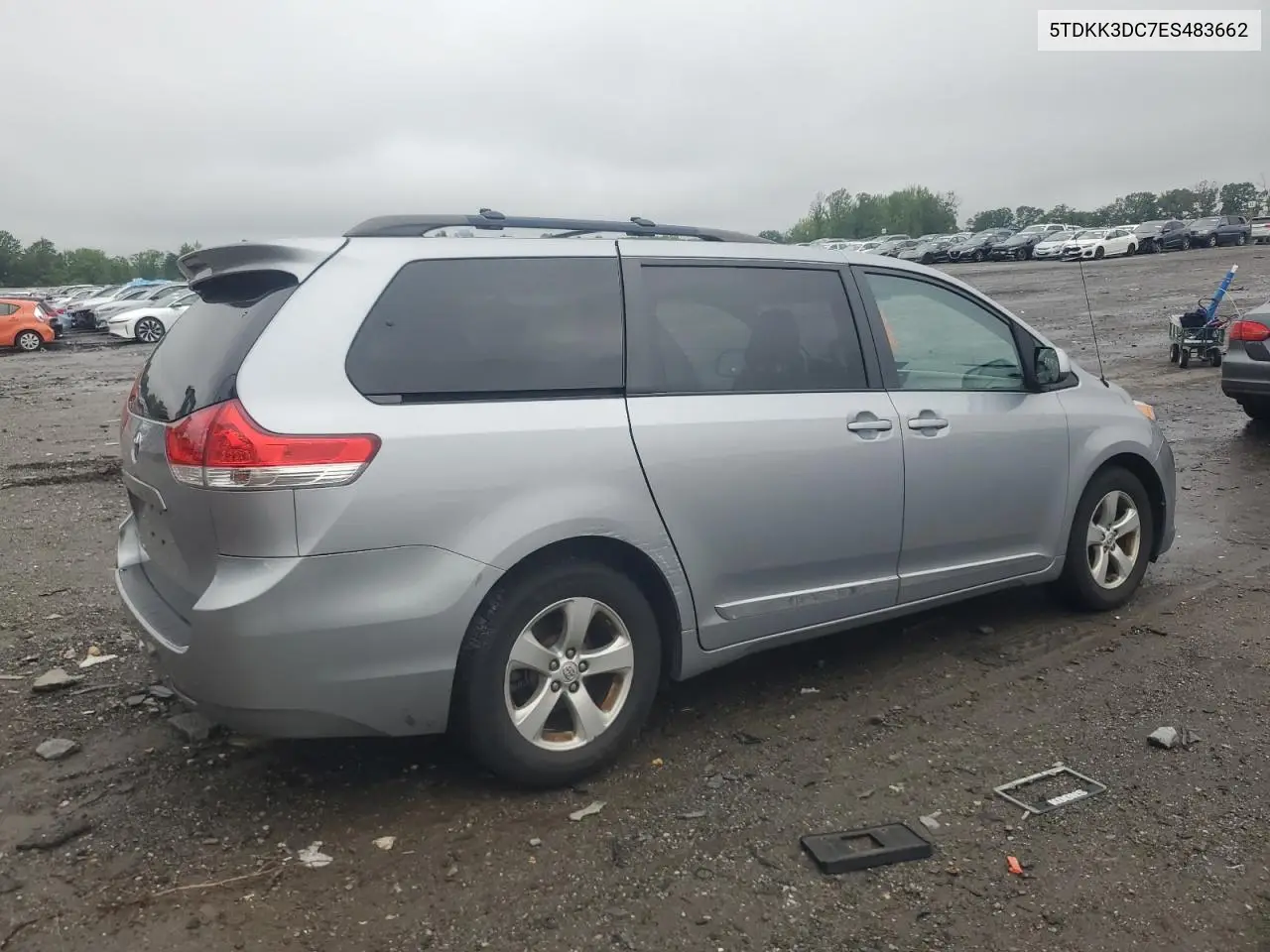 2014 Toyota Sienna Le VIN: 5TDKK3DC7ES483662 Lot: 56379905