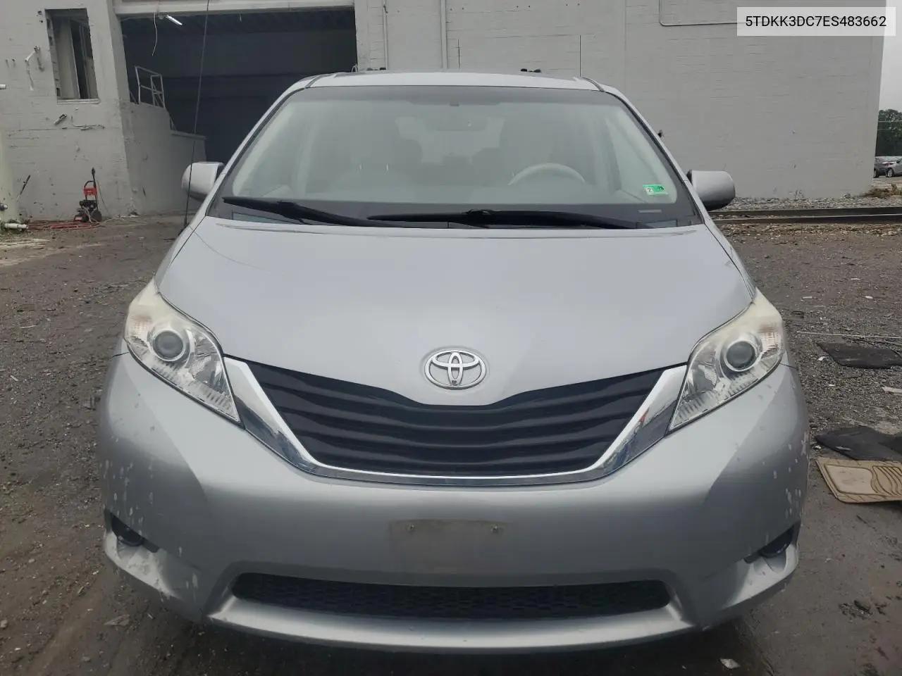 2014 Toyota Sienna Le VIN: 5TDKK3DC7ES483662 Lot: 56379905