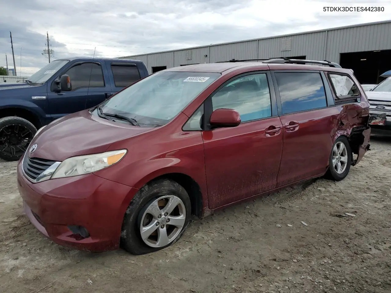 2014 Toyota Sienna Le VIN: 5TDKK3DC1ES442380 Lot: 56600345