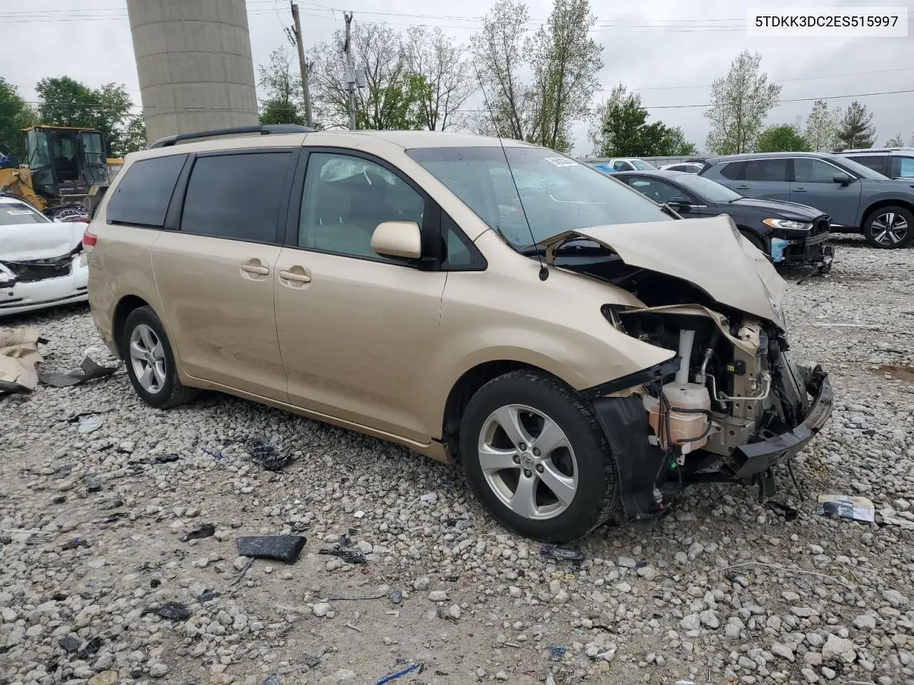 2014 Toyota Sienna Le VIN: 5TDKK3DC2ES515997 Lot: 56623335