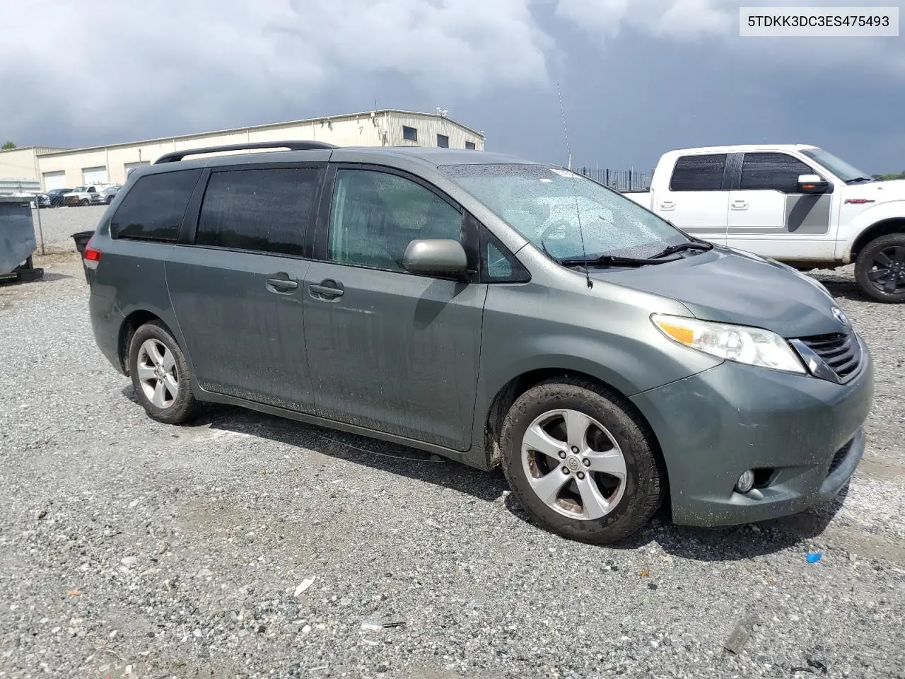 2014 Toyota Sienna Le VIN: 5TDKK3DC3ES475493 Lot: 56949585