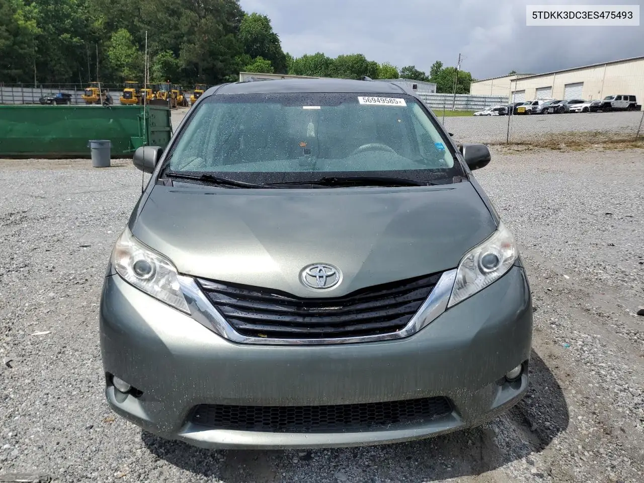 2014 Toyota Sienna Le VIN: 5TDKK3DC3ES475493 Lot: 56949585
